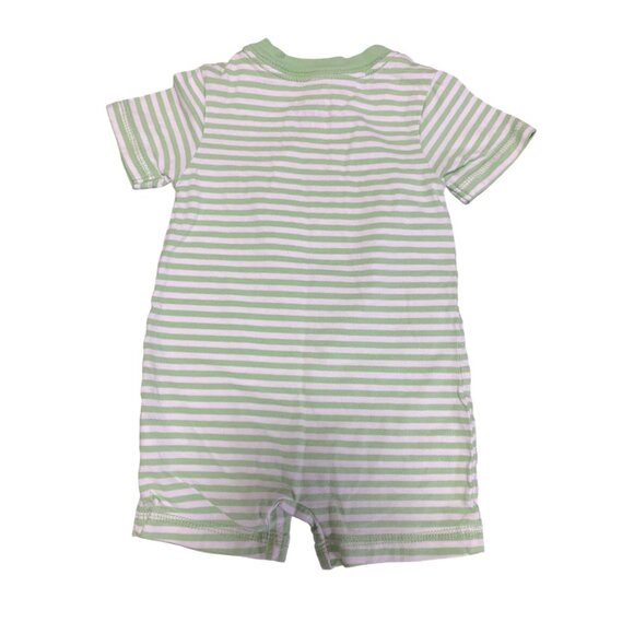 Jumping Beans 0-3M Striped Bodysuit "Mommys Little Monster"100% Cotton - Picture 2 of 2